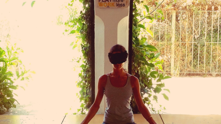 BLINDFOLDED YOGA