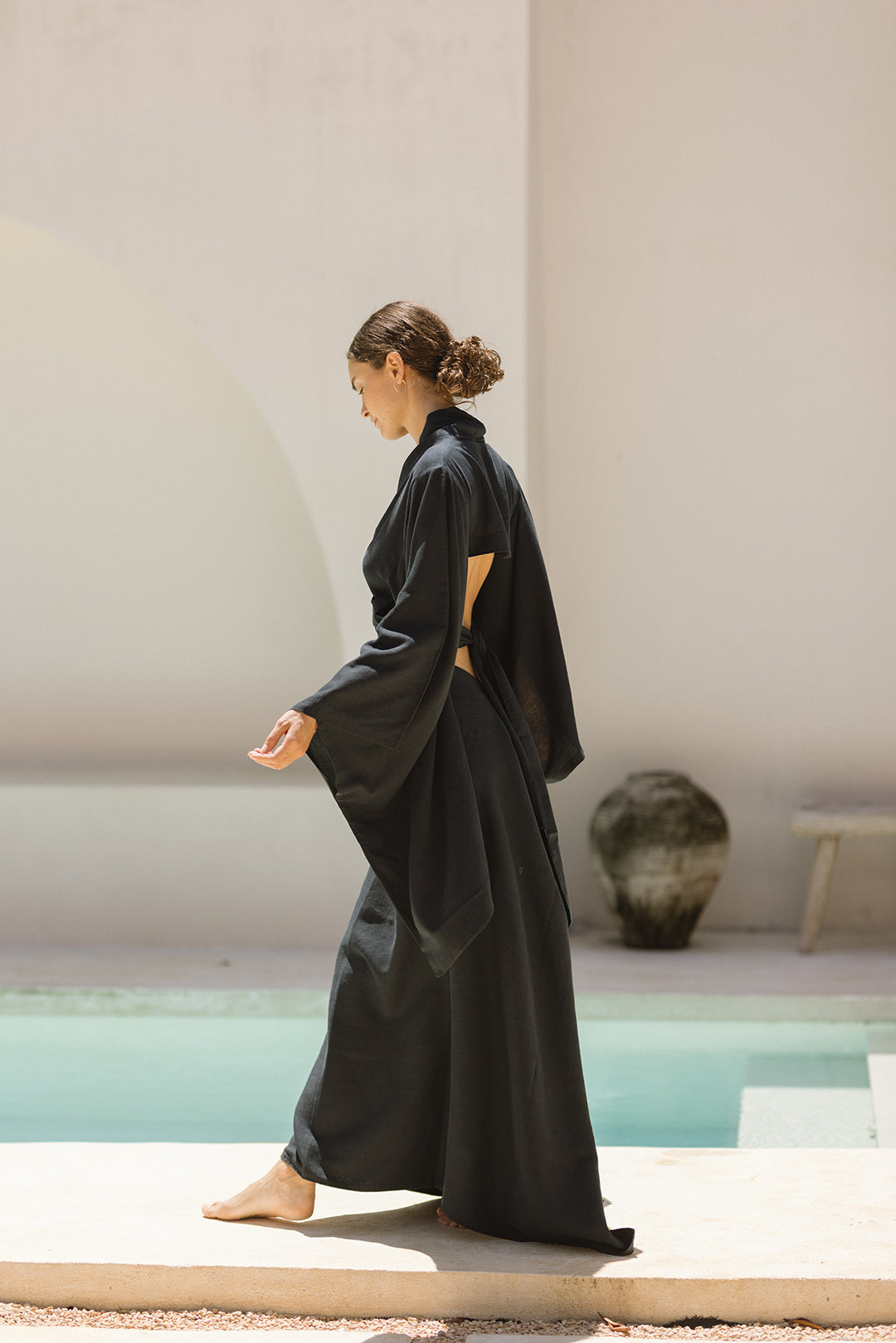 KIMONO SARIRA SKIRT NAVY