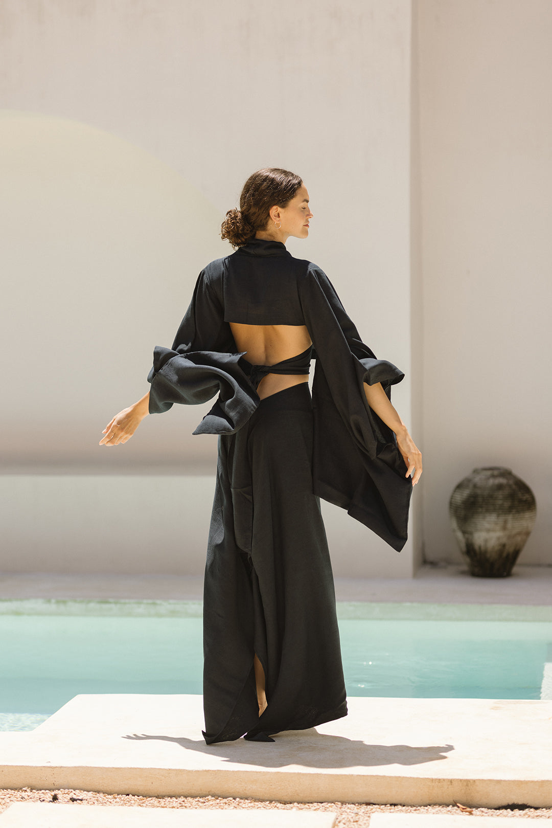 KIMONO SARIRA SKIRT NAVY