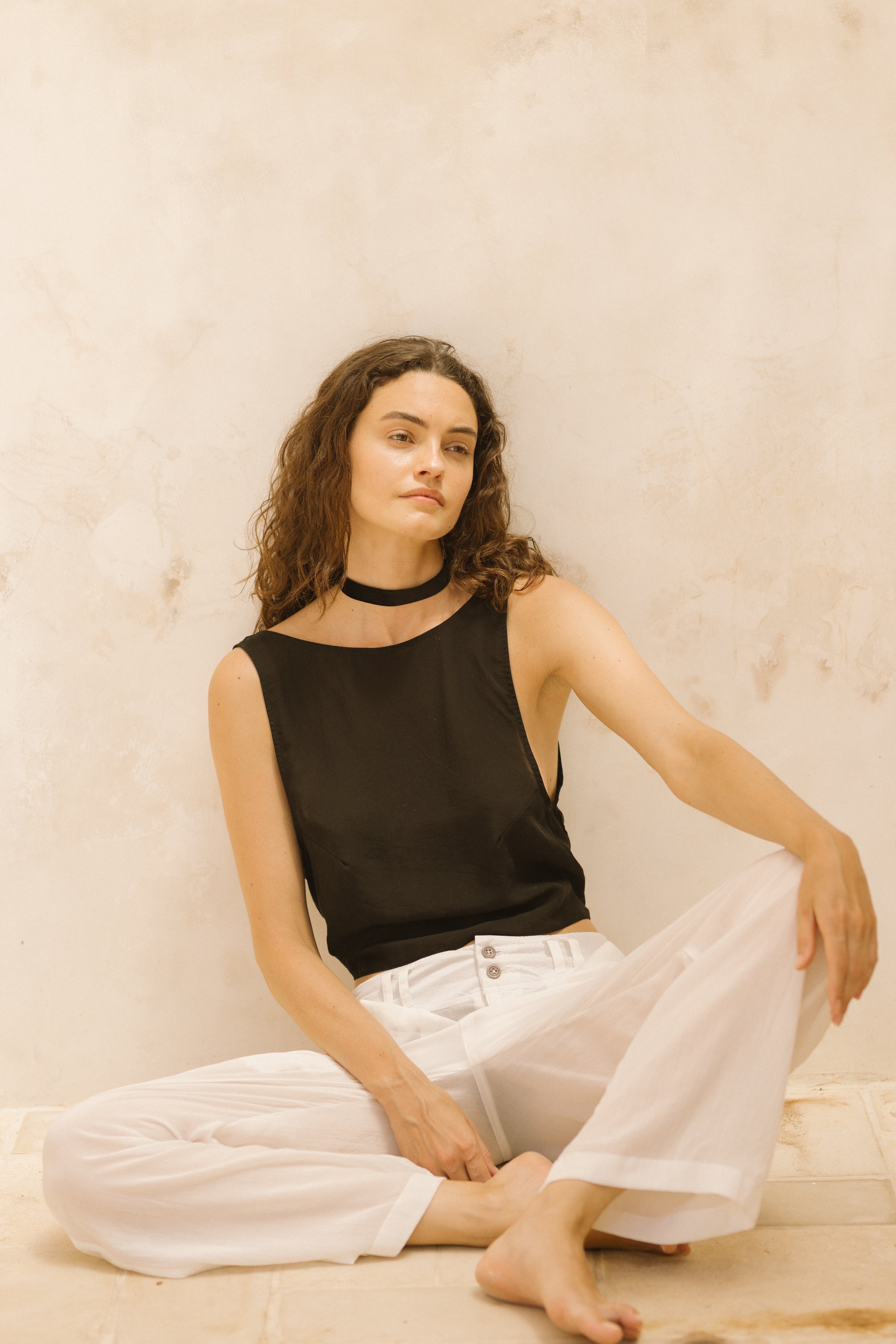 INDIA TOP BLACK (TENCEL)