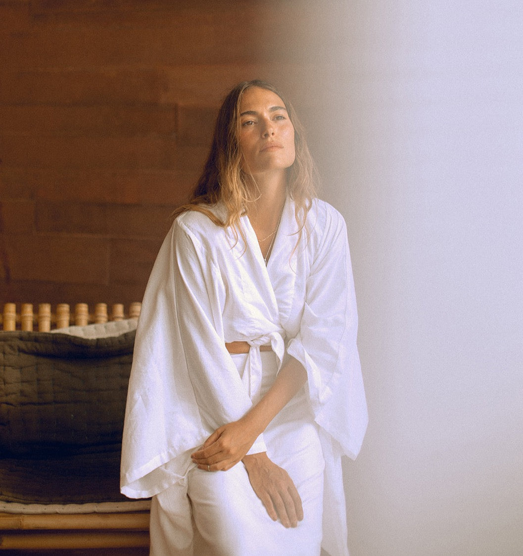 KIMONO SARIRA TOP NAVY