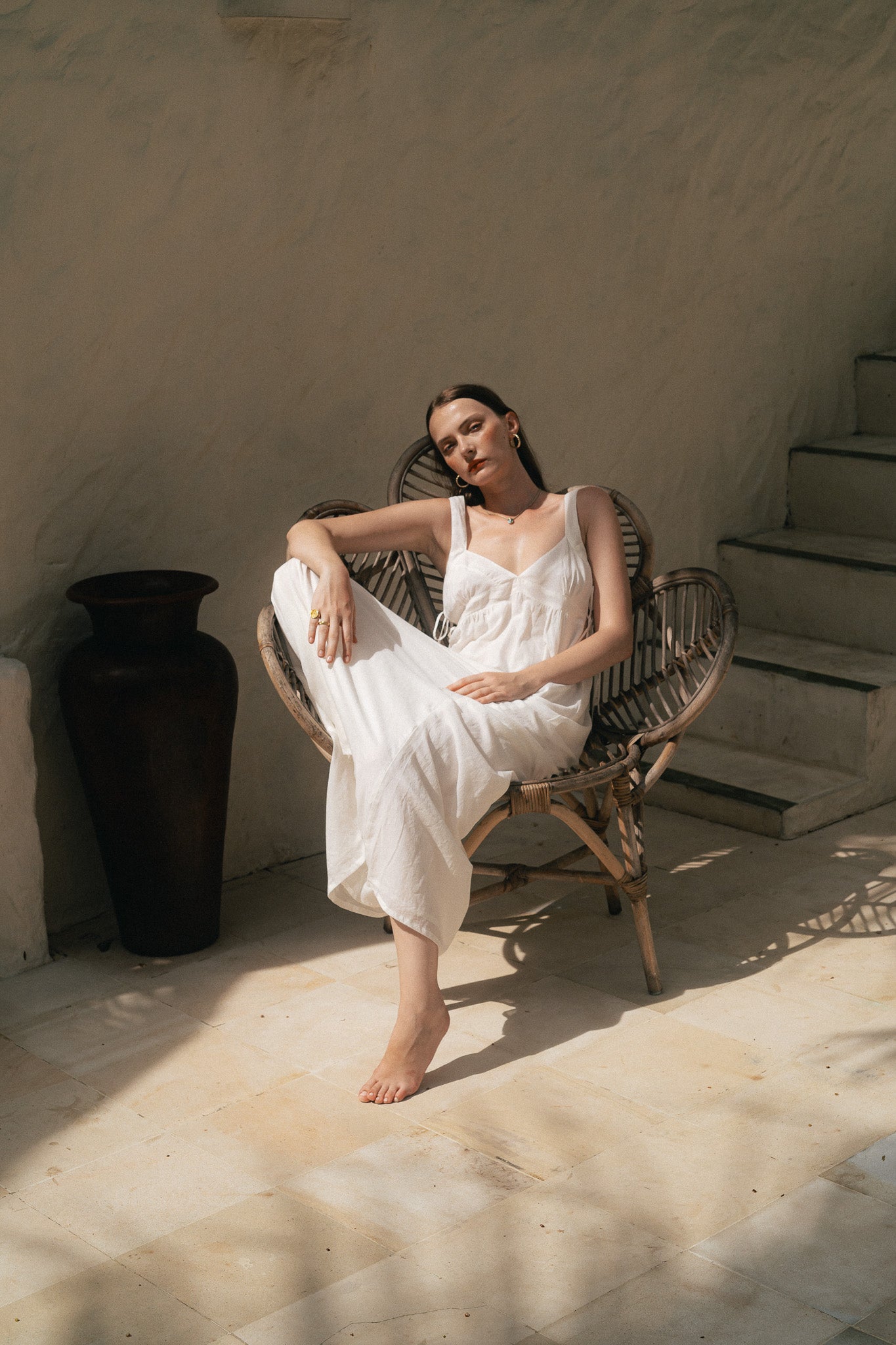 MOON MAXI DRESS NATURAL