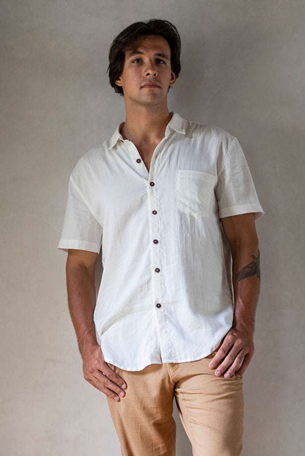 BOYFRIEND SHIRT BUTTERMILK