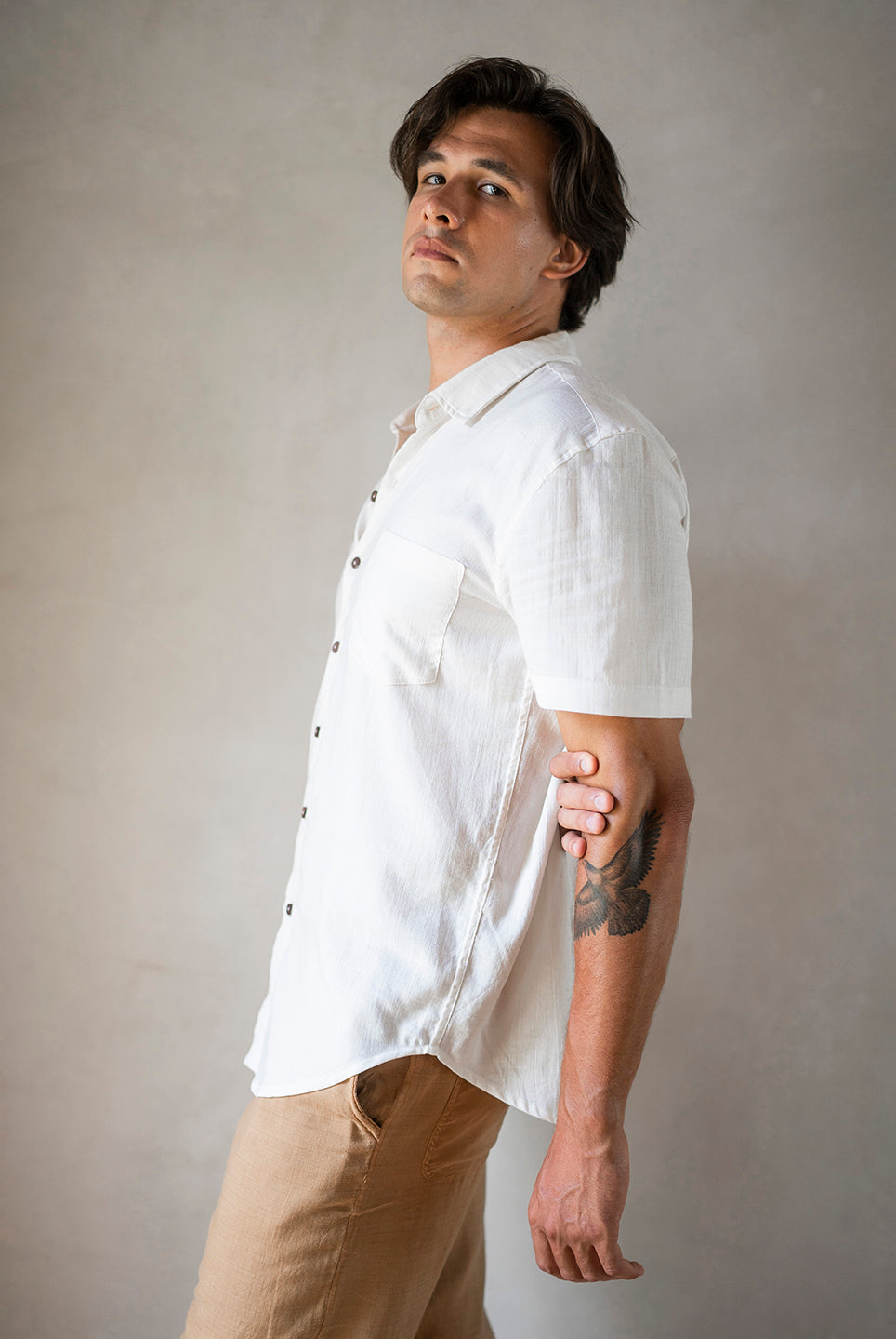 BOYFRIEND SHIRT BUTTERMILK