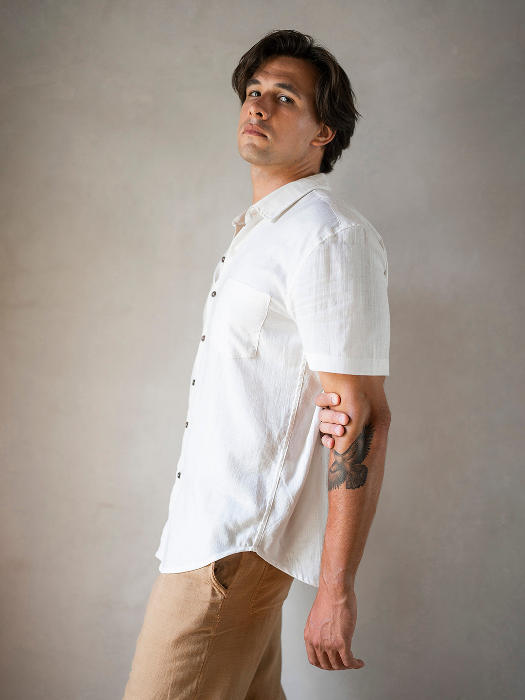 BOYFRIEND SHIRT BUTTERMILK