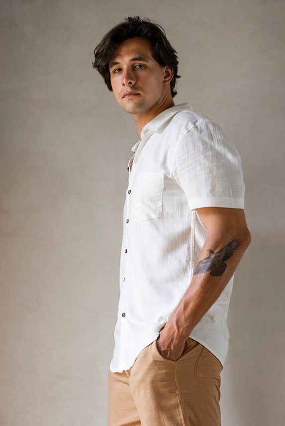 BOYFRIEND SHIRT BUTTERMILK