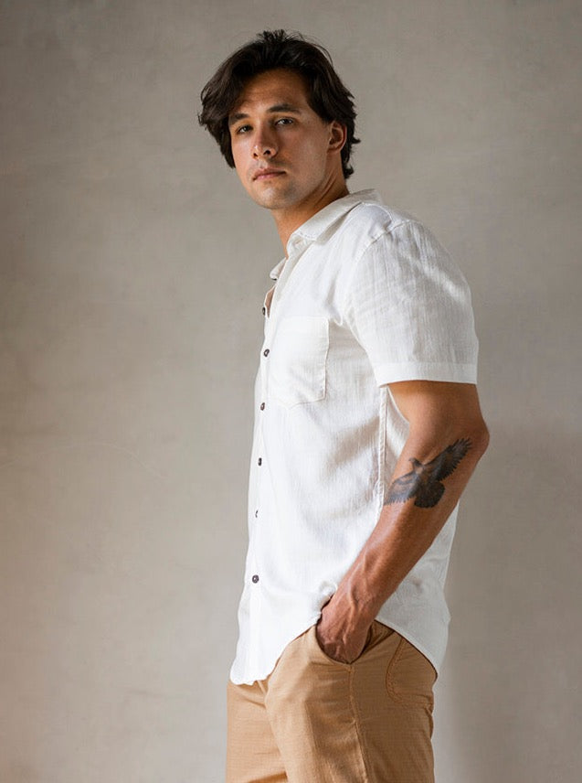 BOYFRIEND SHIRT BUTTERMILK