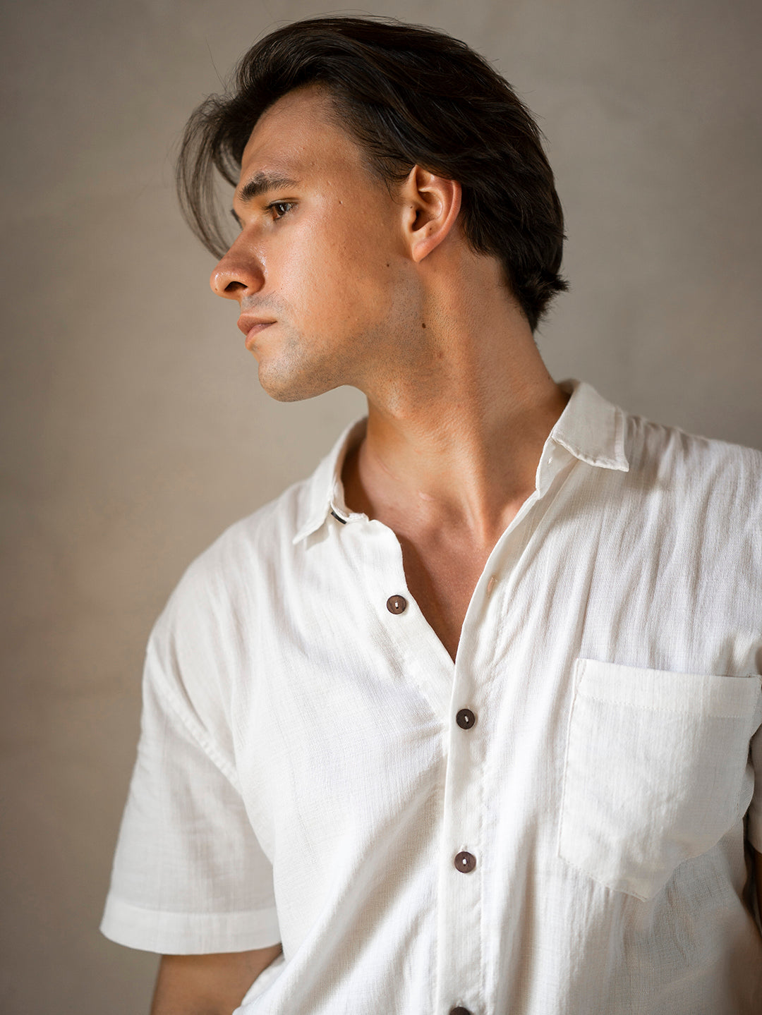 BOYFRIEND SHIRT BUTTERMILK