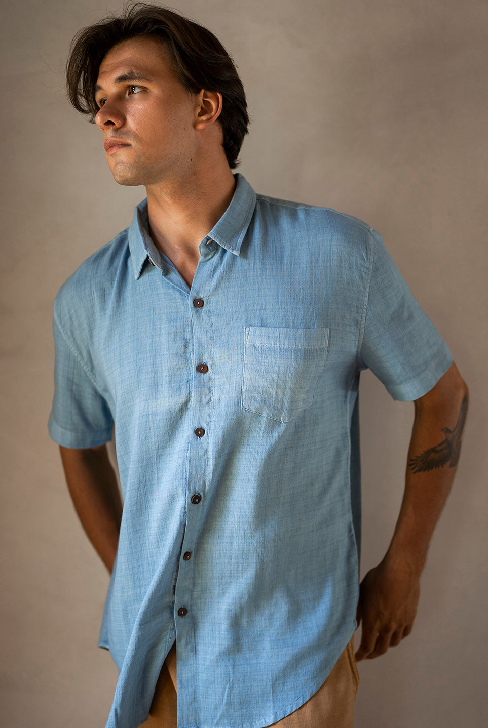 BOYFRIEND SHIRT BLUE DENIM