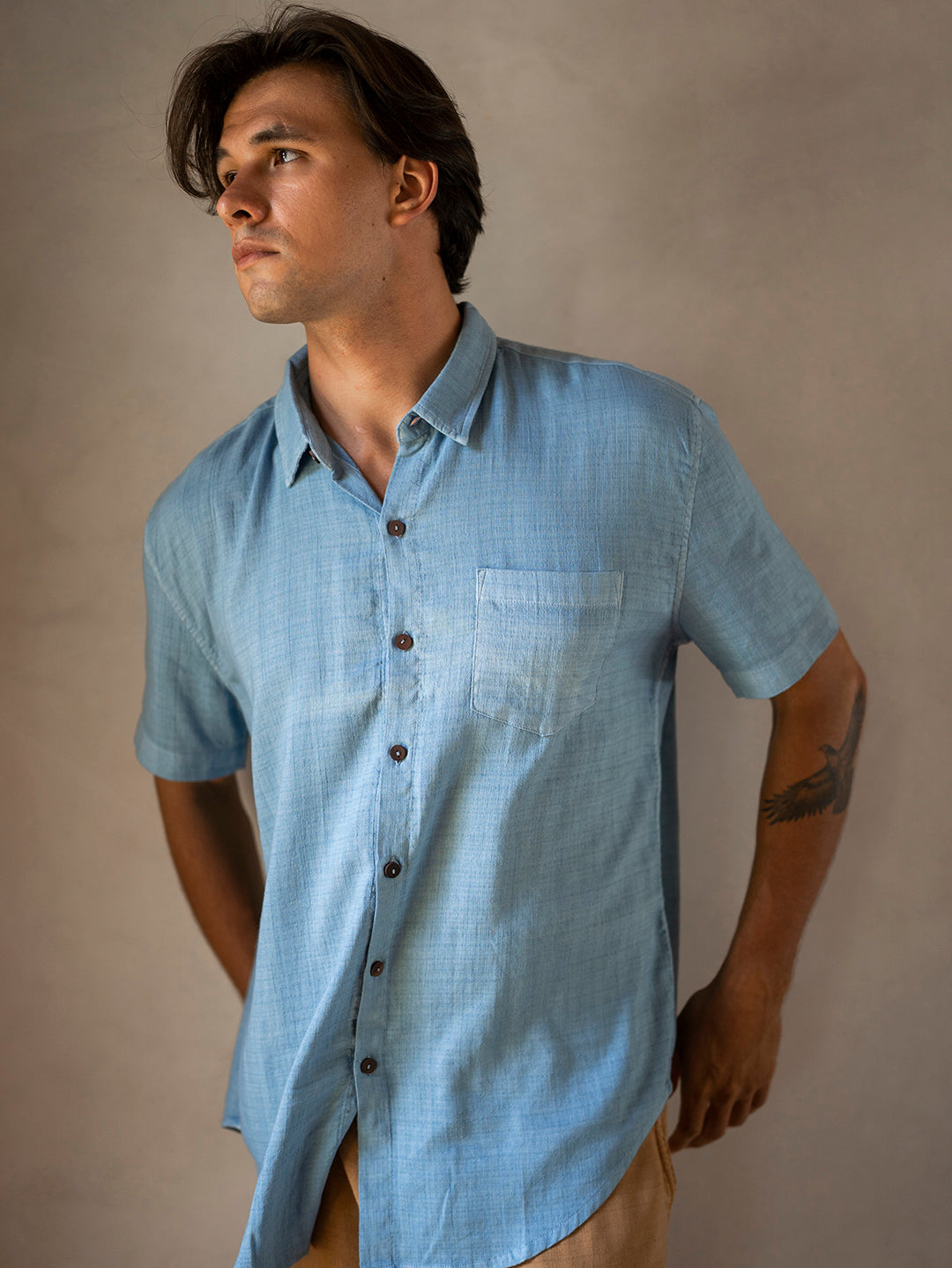 BOYFRIEND SHIRT BLUE DENIM