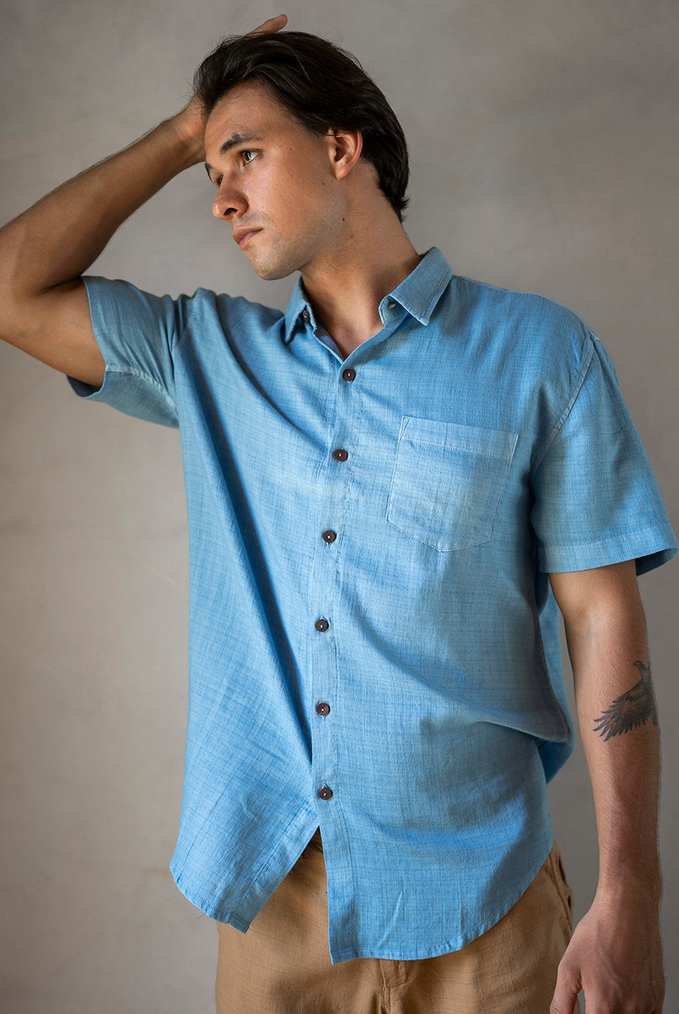 BOYFRIEND SHIRT BLUE DENIM