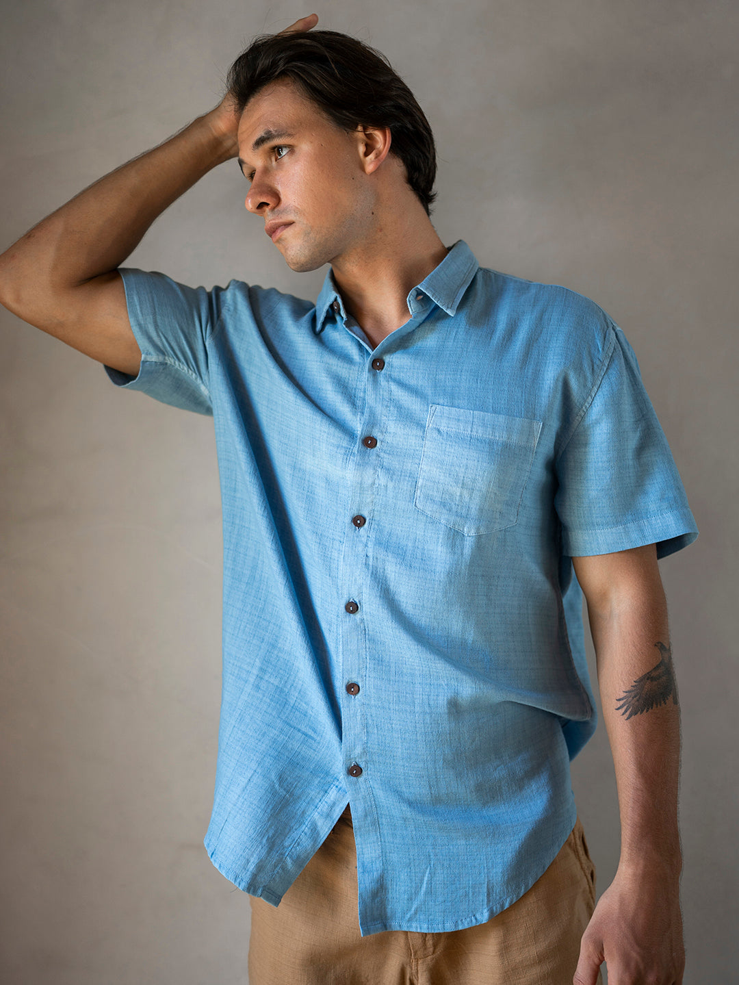 BOYFRIEND SHIRT BLUE DENIM