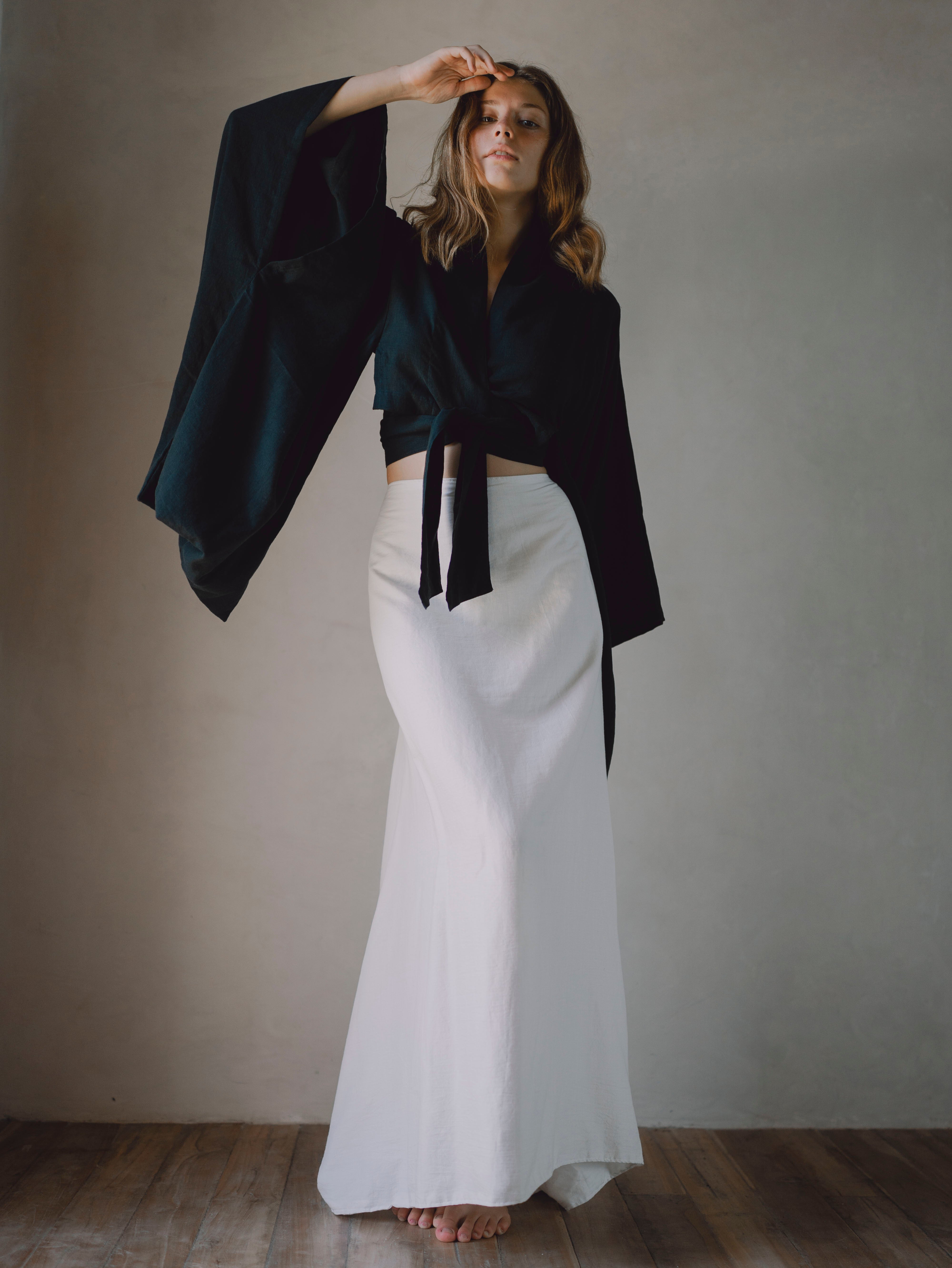 KIMONO SARIRA SKIRT NATURAL