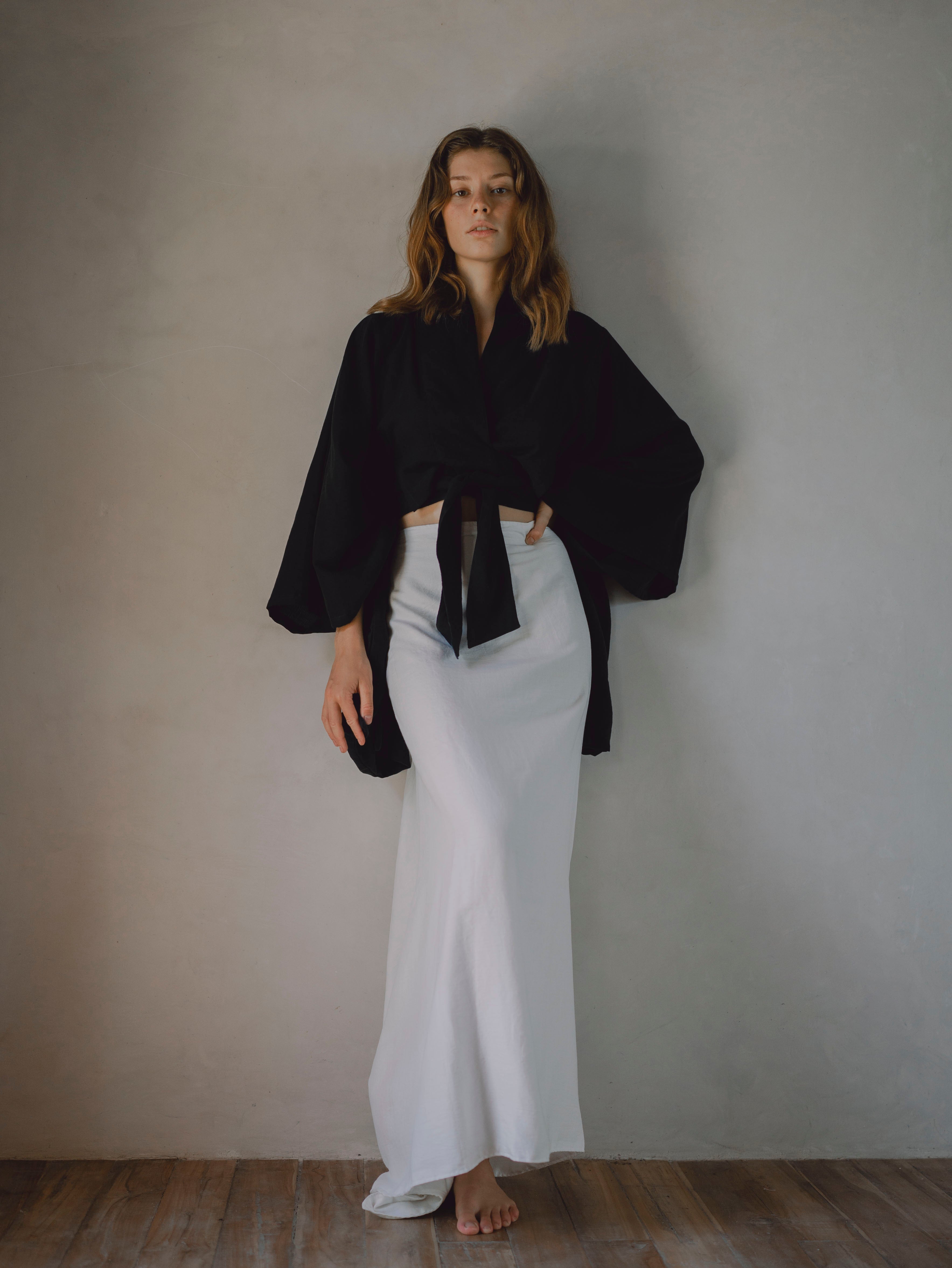 KIMONO SARIRA SKIRT NATURAL