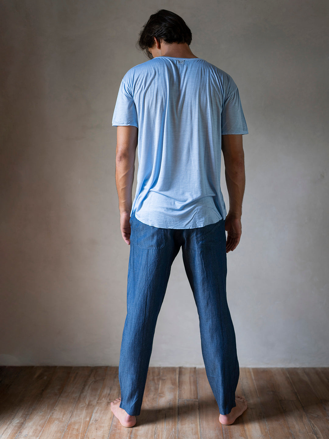 MEN TEE BLUE DENIM