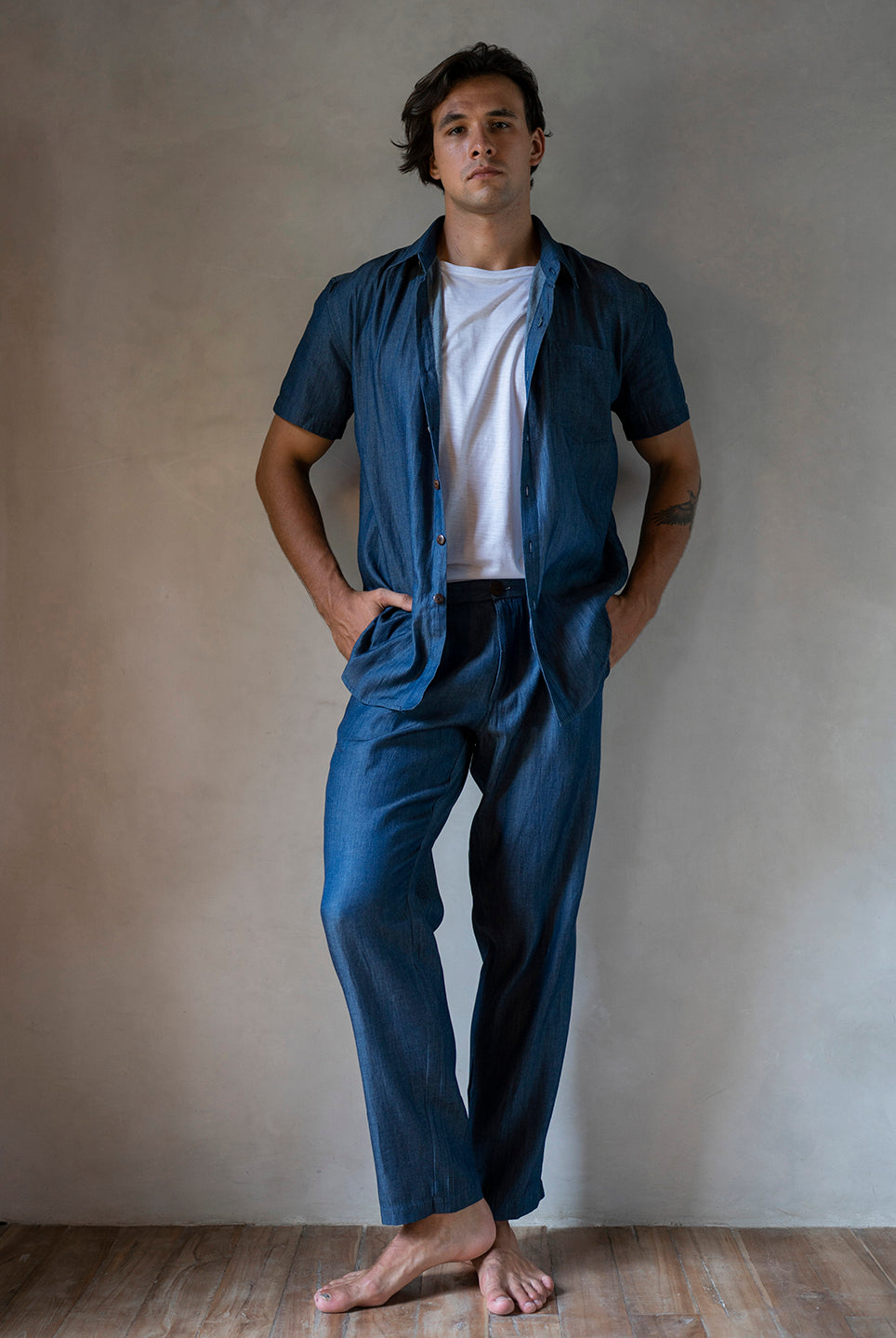 BOYFRIEND SHIRT BLUE DENIM