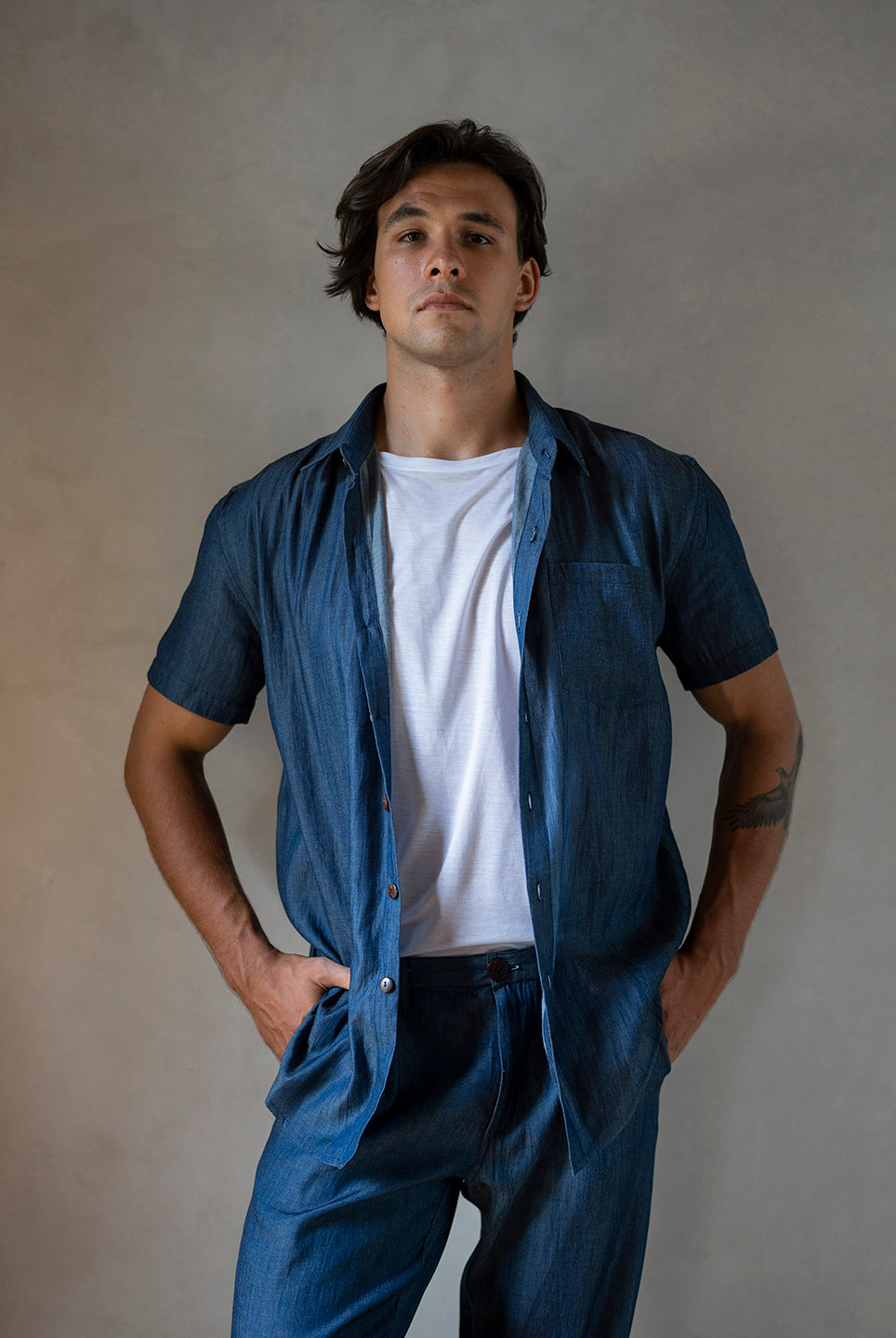 BOYFRIEND SHIRT BLUE DENIM