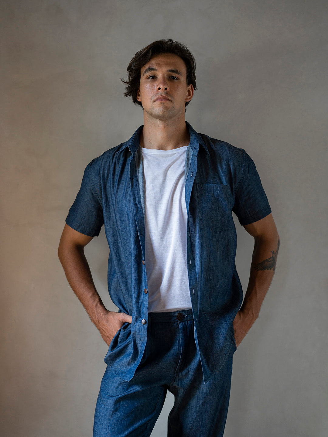 BOYFRIEND SHIRT BLUE DENIM