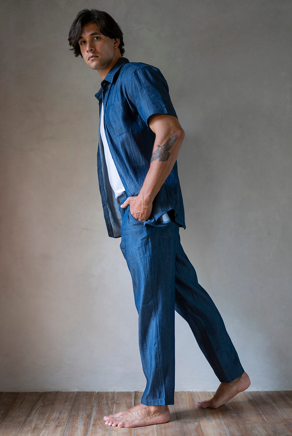 BOYFRIEND SHIRT BLUE DENIM