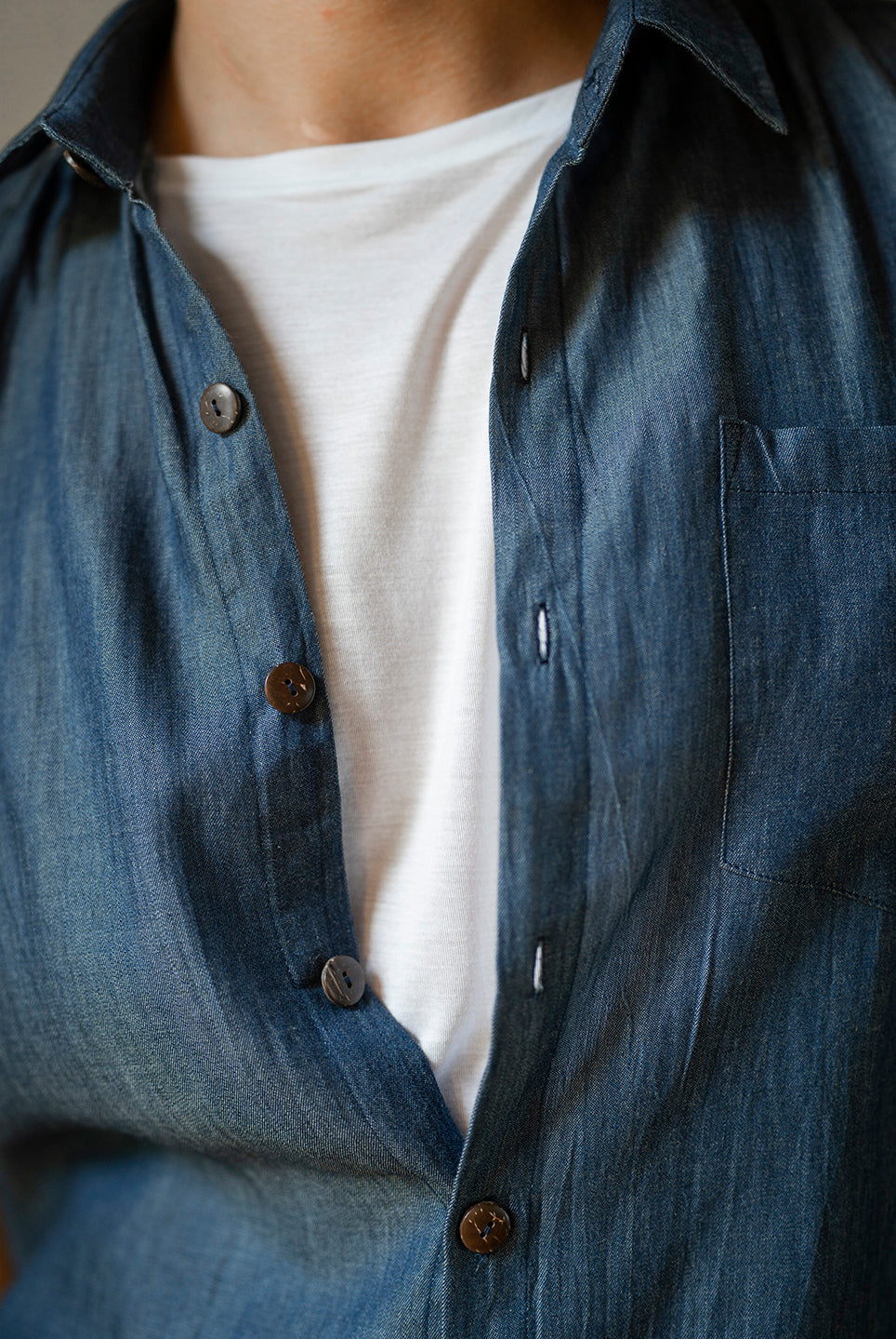 BOYFRIEND SHIRT BLUE DENIM
