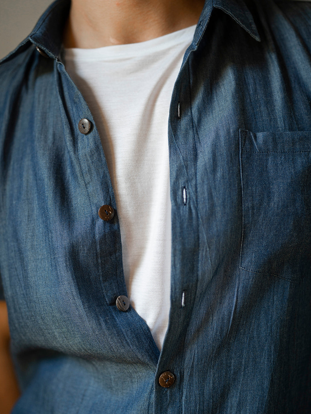 BOYFRIEND SHIRT BLUE DENIM
