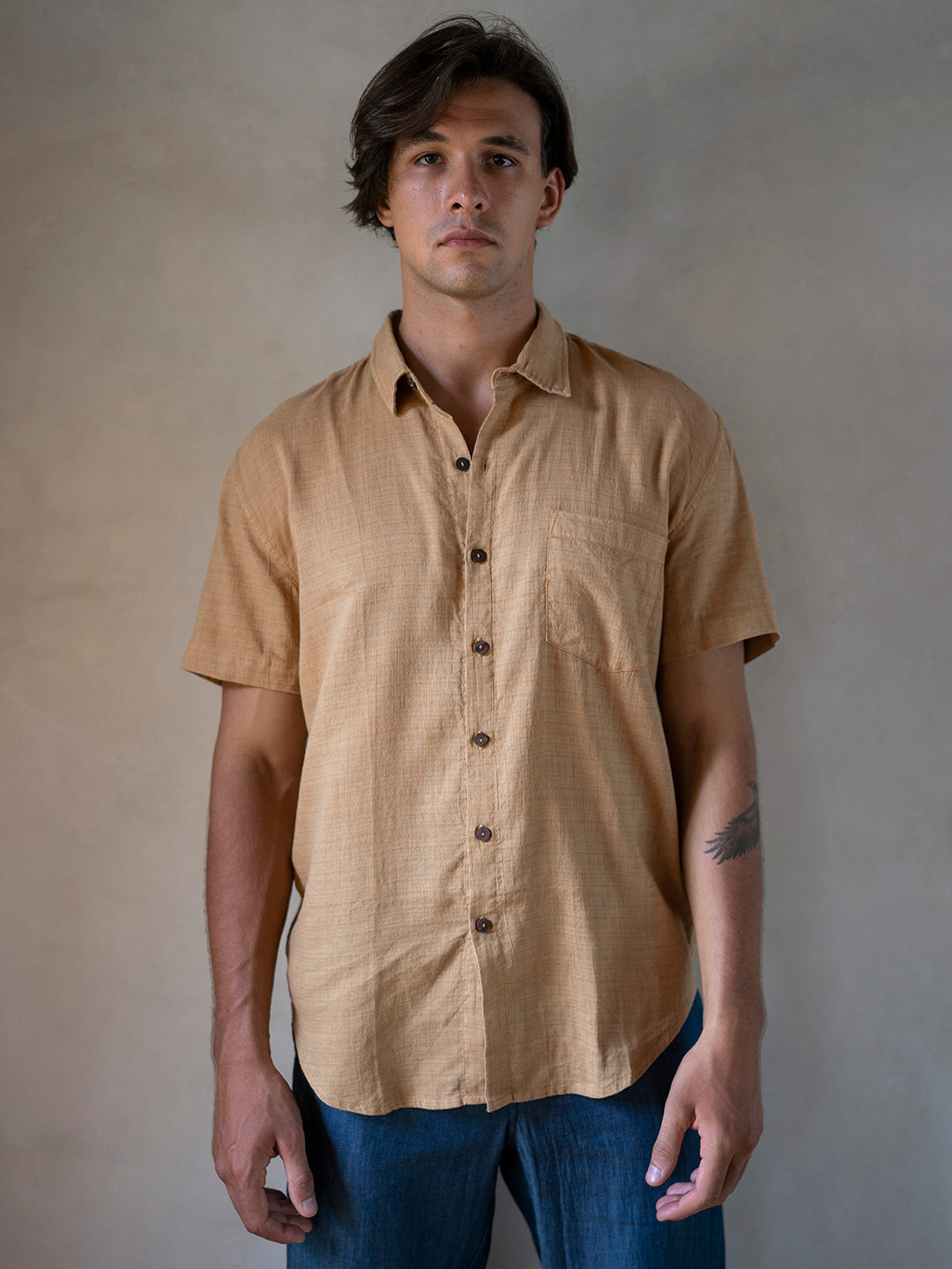 BOYFRIEND SHIRT TOBACCO