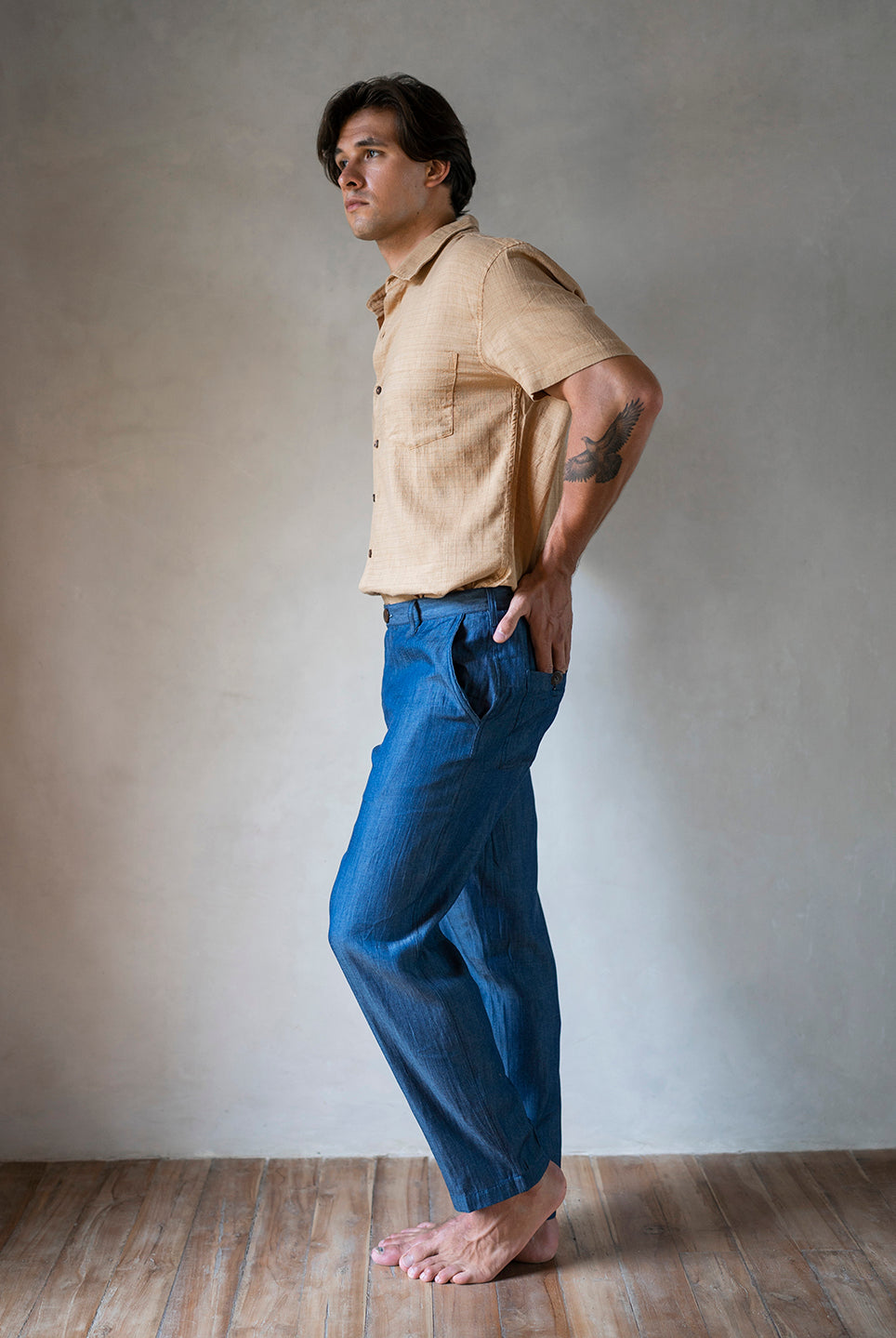 BOYFRIEND SHIRT TOBACCO