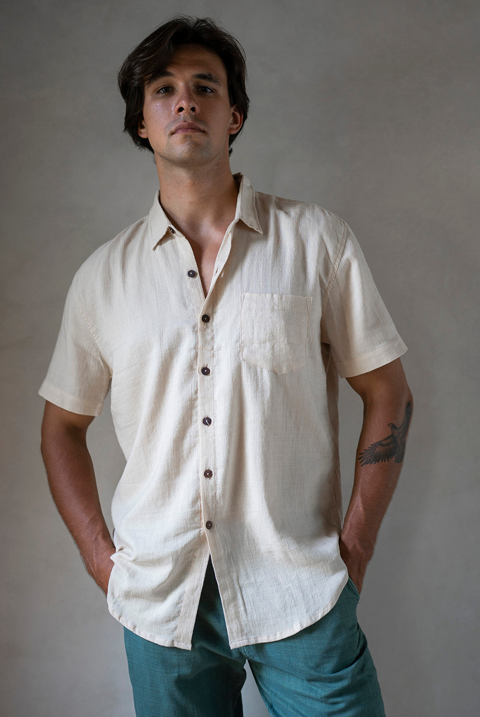 BOYFRIEND SHIRT BUTTERMILK
