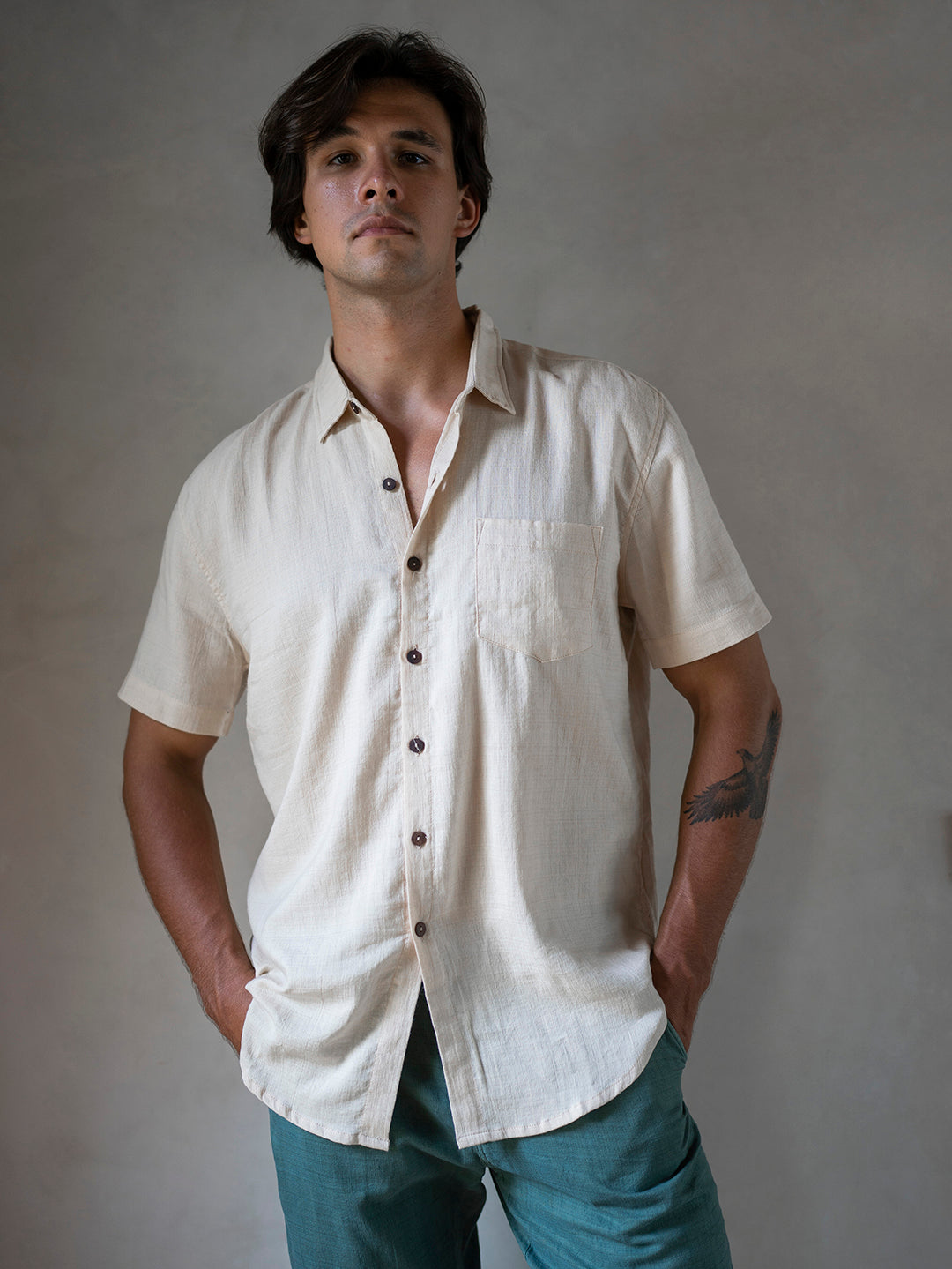 BOYFRIEND SHIRT BUTTERMILK