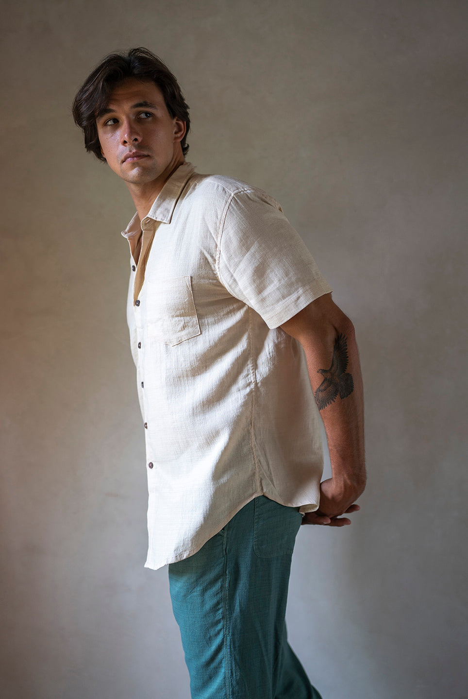 BOYFRIEND SHIRT BUTTERMILK
