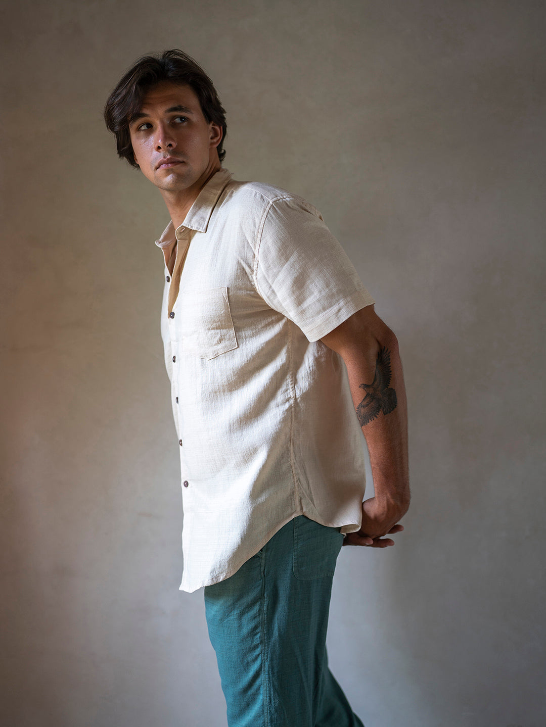 BOYFRIEND SHIRT BUTTERMILK