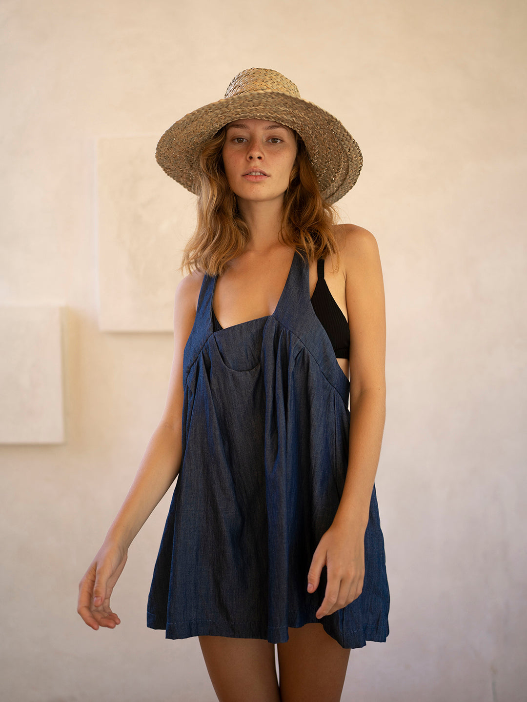 PETO DRESS BLUE DENIM