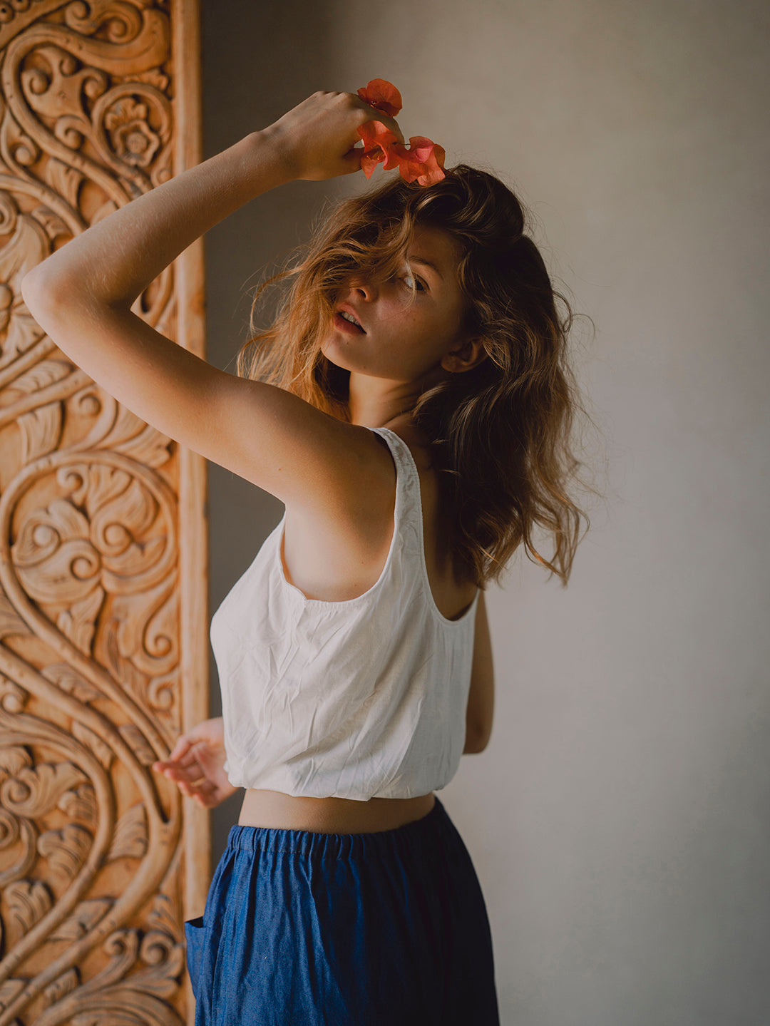 POCKET PANTS BLUE DENIM