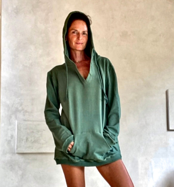 ORGANIC BAMBOO HOODIE ARMY
