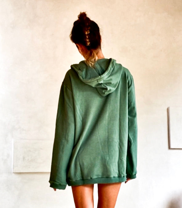 ORGANIC BAMBOO HOODIE ARMY
