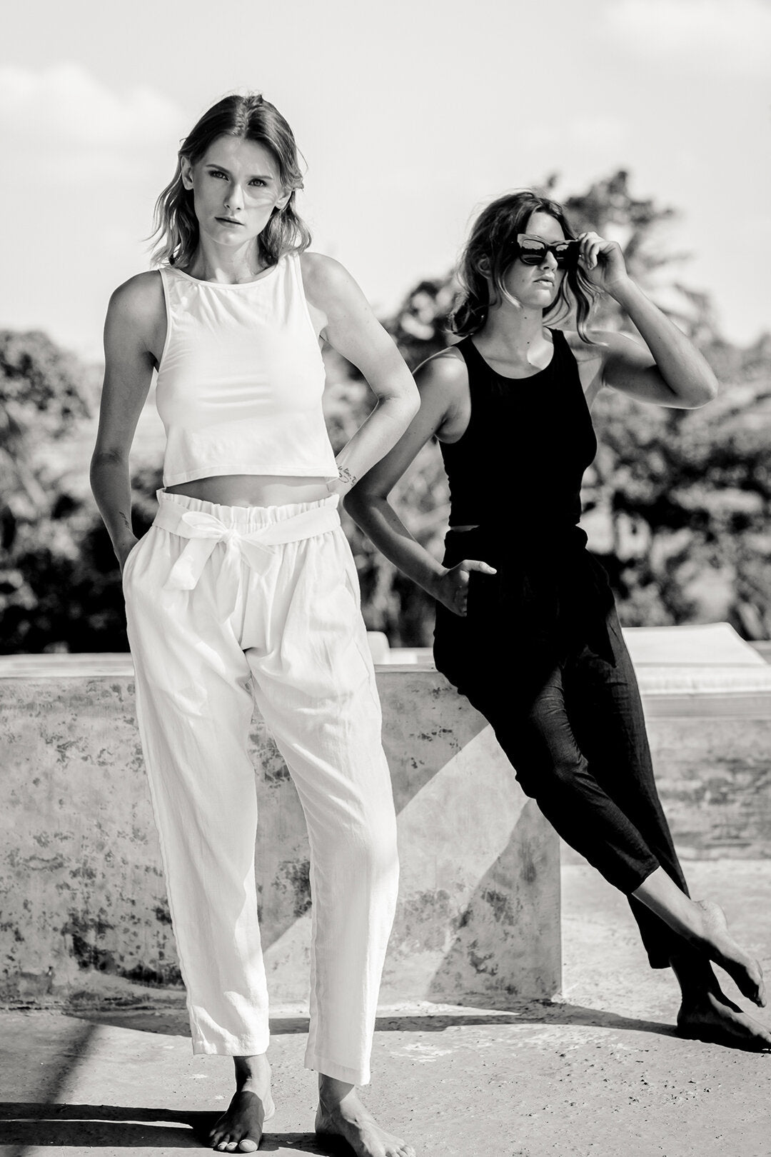 SUNFLOWER PANTS WHITE