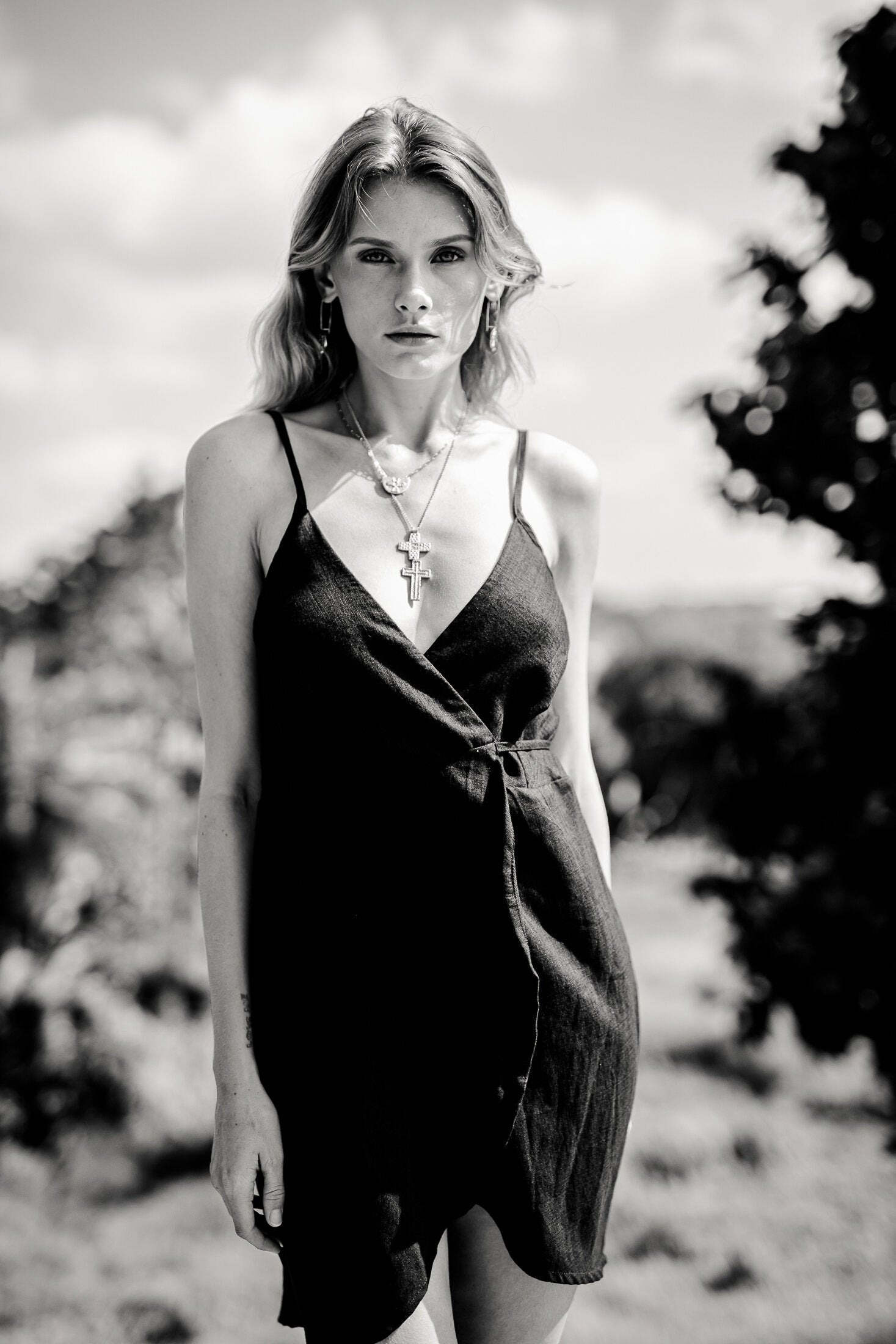 SUNFLOWER DRESS BLACK