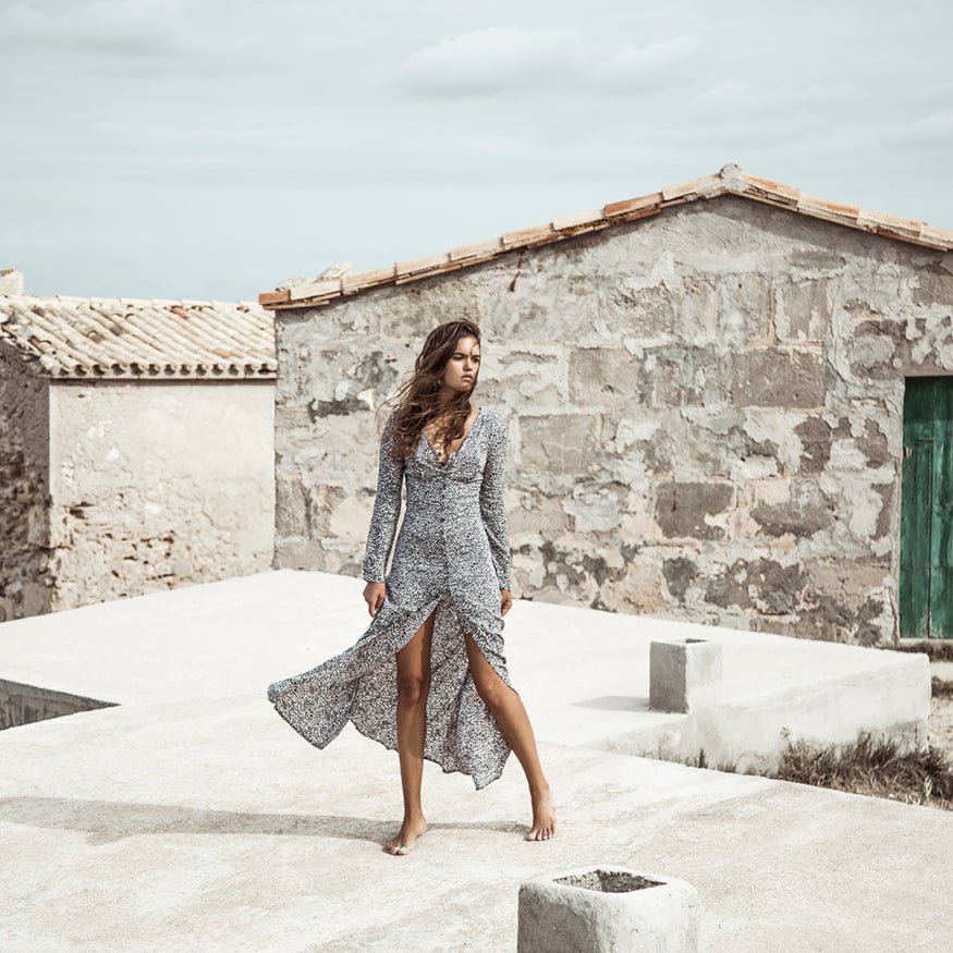 MAXI LONG DRESS LEOPARD