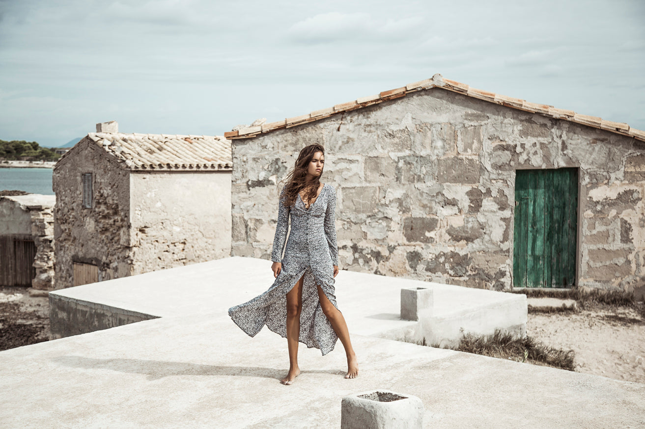 MAXI LONG DRESS LEOPARD