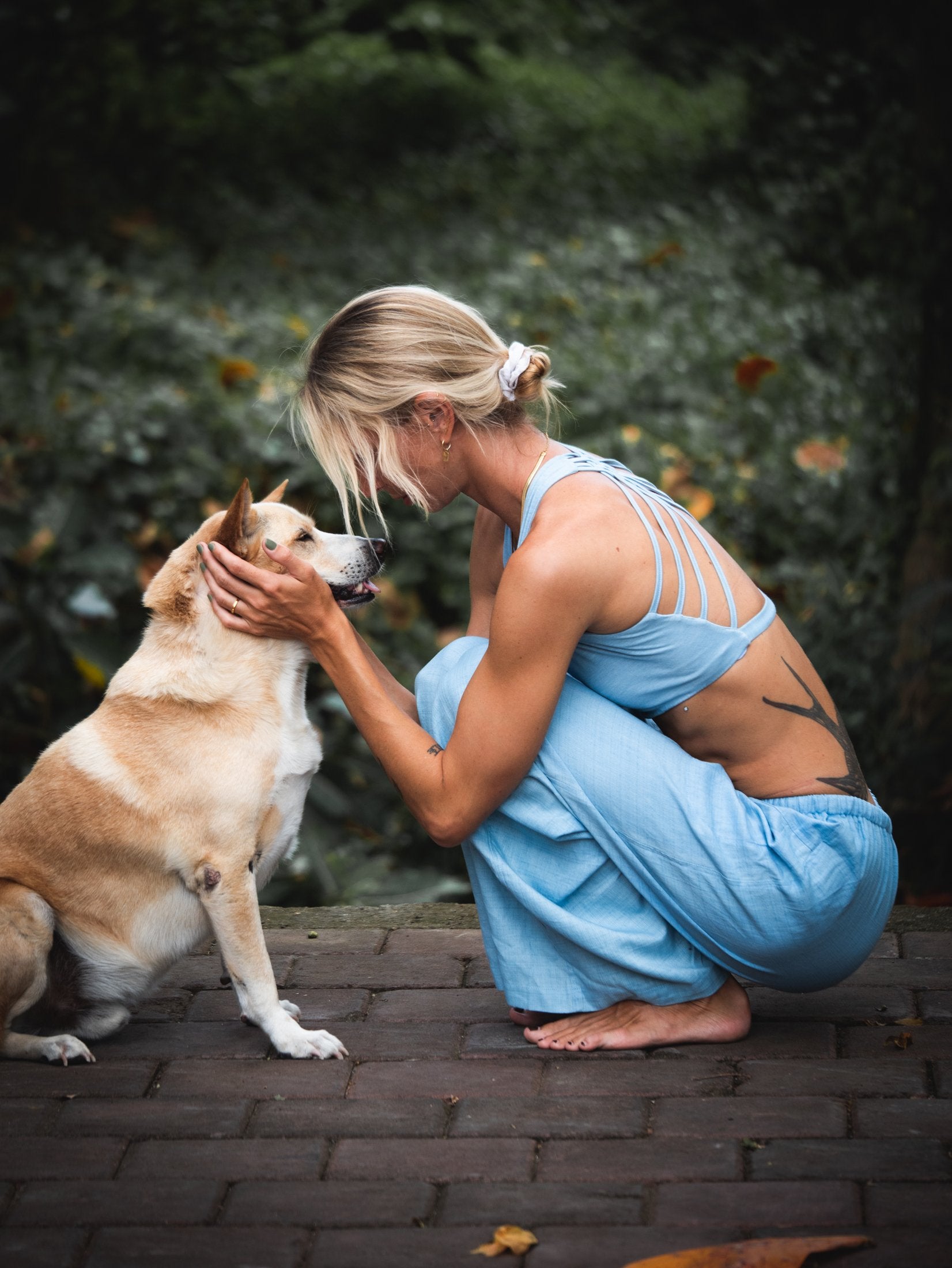 POCKET PANTS BLUE DENIM
