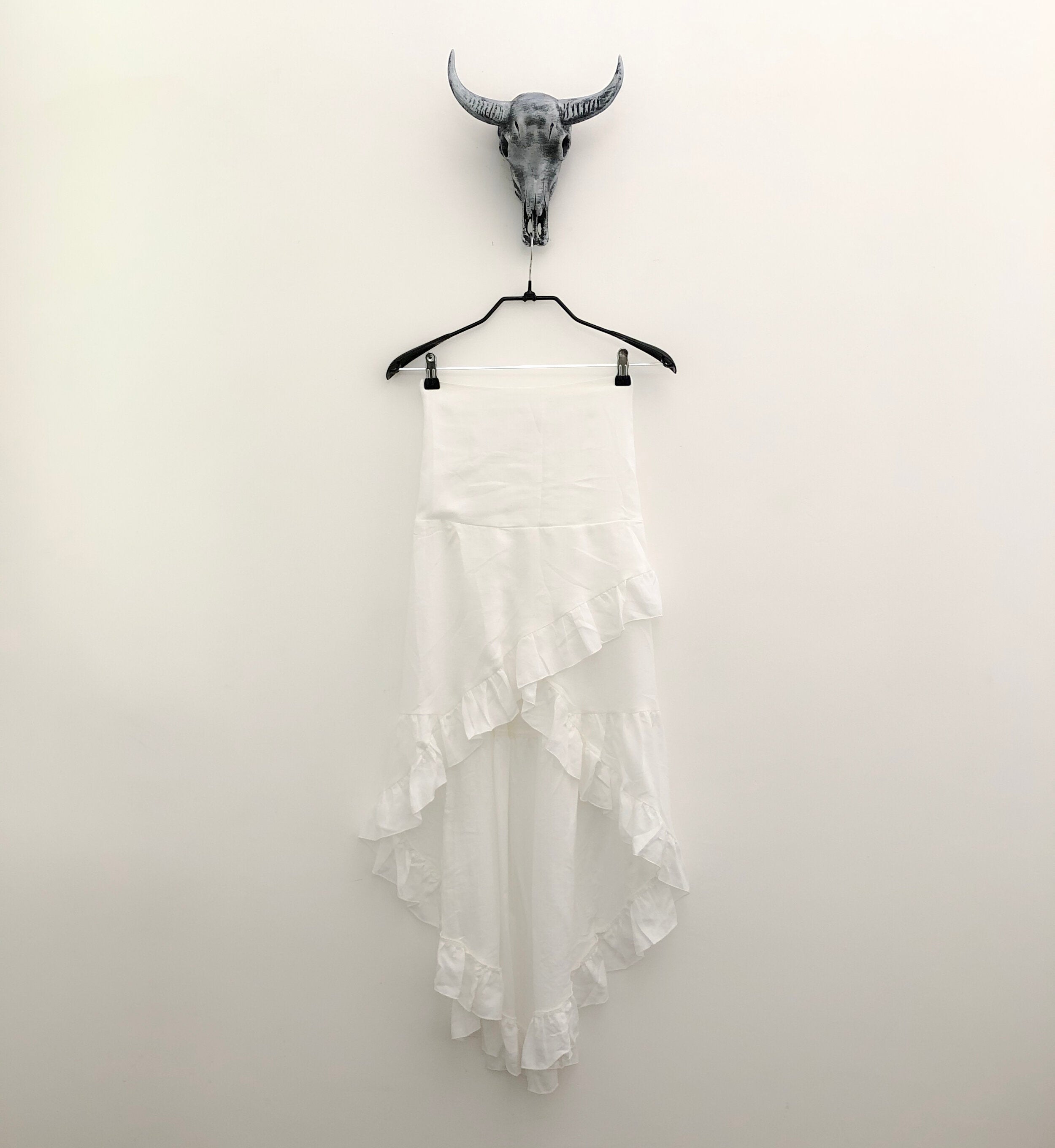 MAXI GYPSY SKIRT WHITE