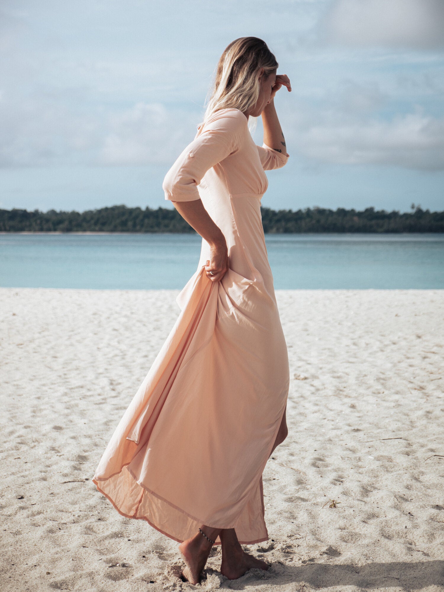 BOHEME MAXI DRESS DUSTY PINK
