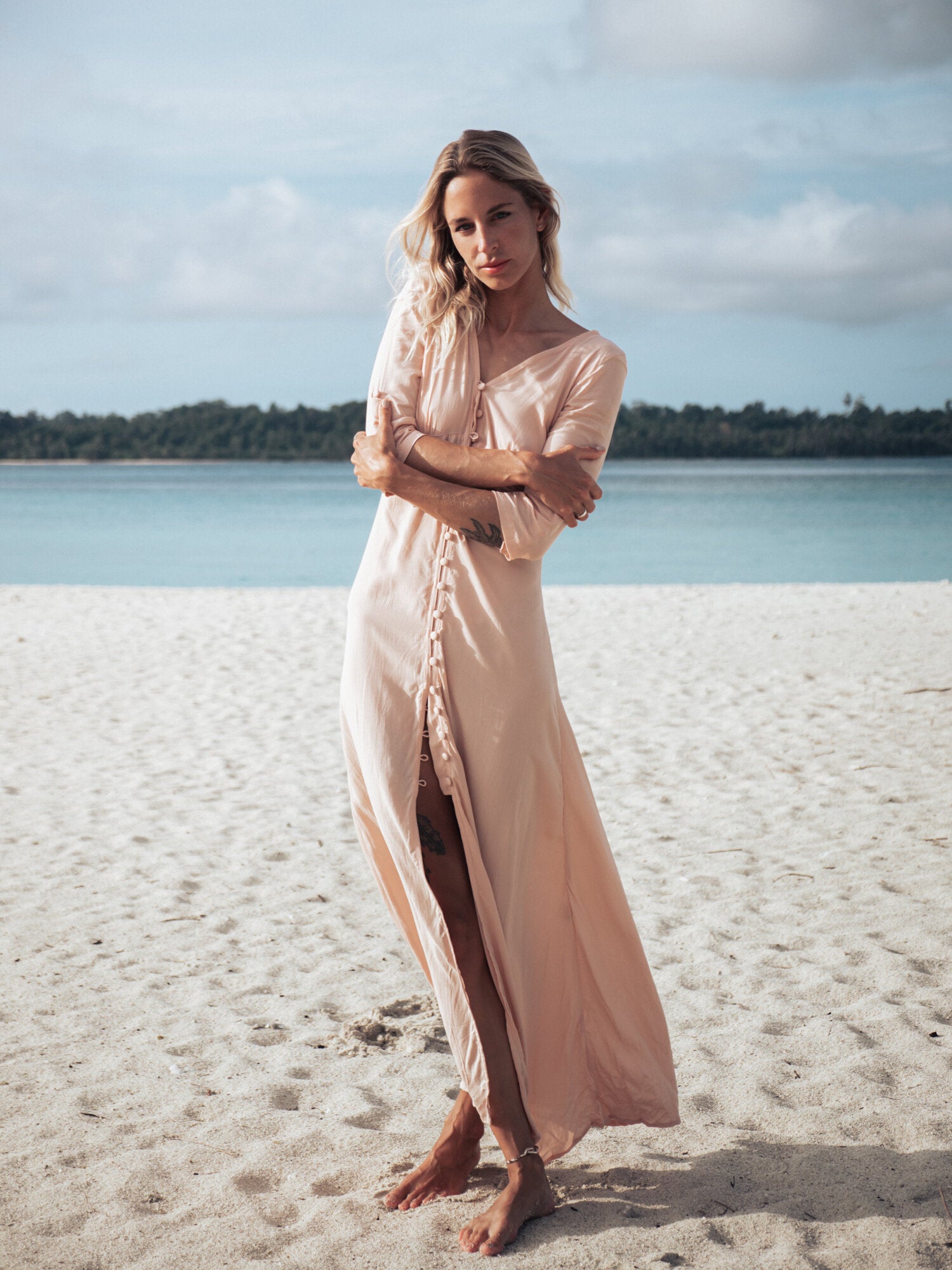BOHEME MAXI DRESS DUSTY PINK