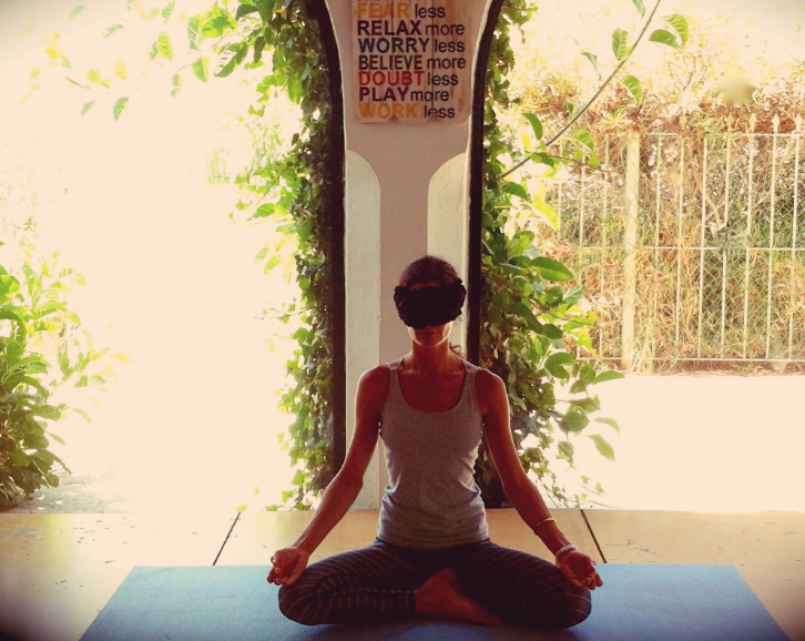 BLINDFOLDED YOGA