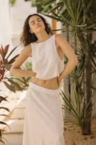 INDIA SKIRT WHITE