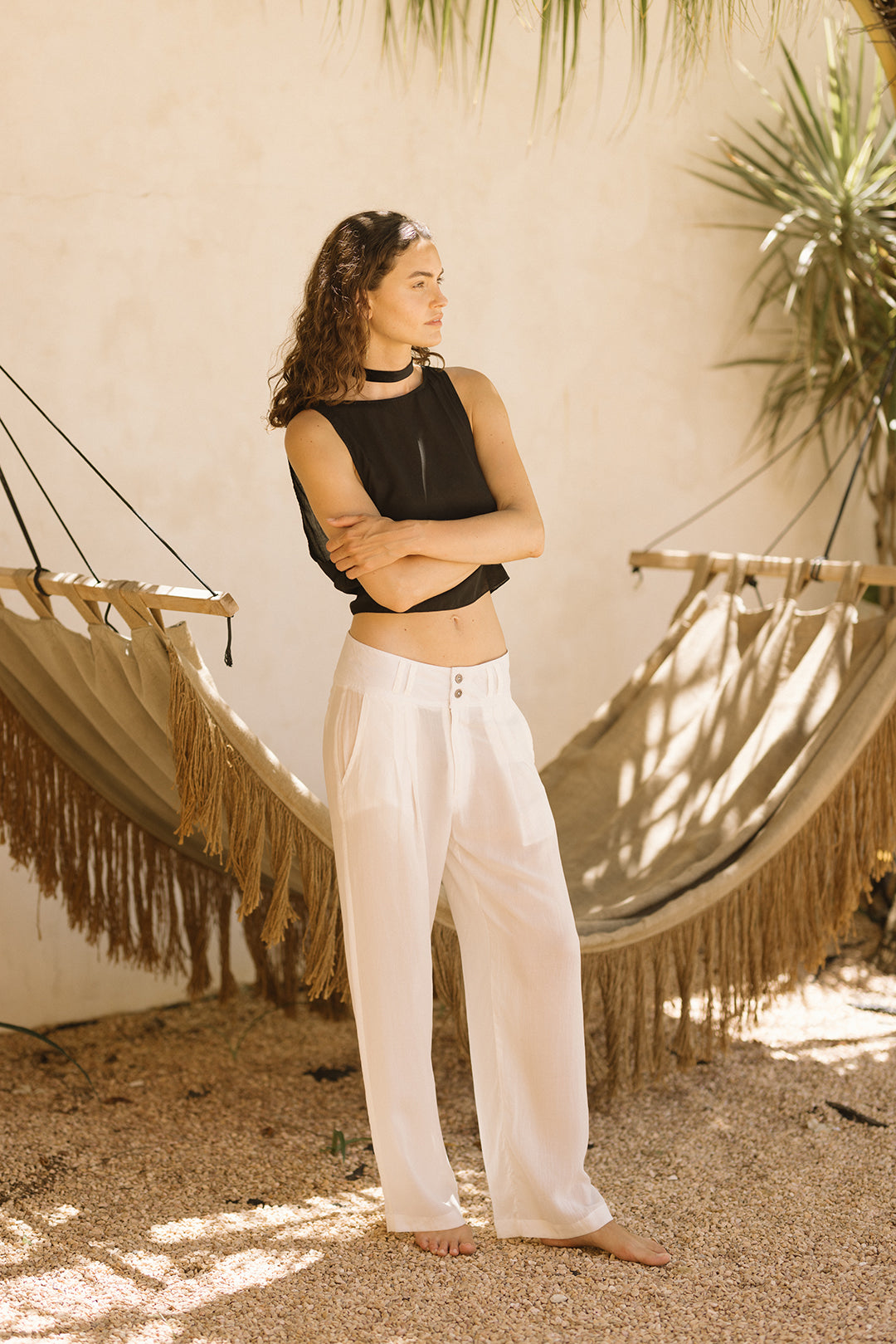 HIPHOP PANTS WHITE