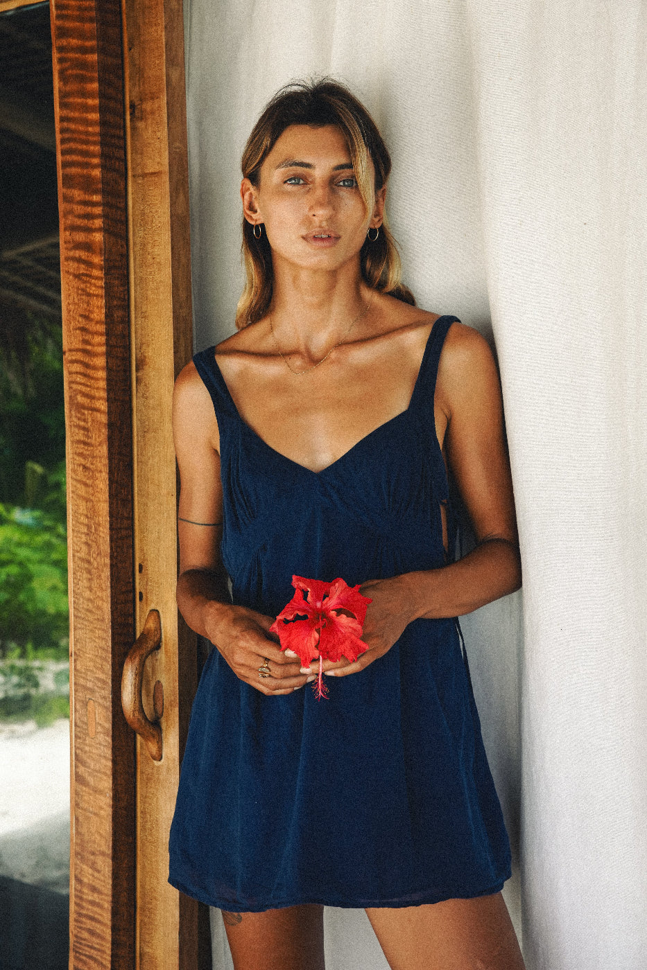 MOON MINI DRESS INDIGO