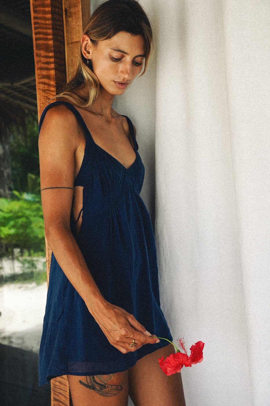 MOON MINI DRESS INDIGO