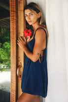 MOON MINI DRESS INDIGO