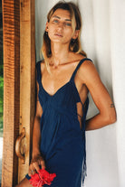 MOON MINI DRESS INDIGO